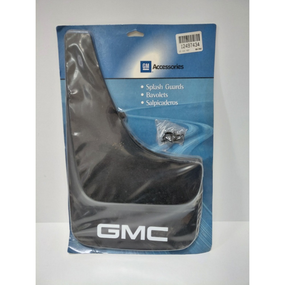 GM Accessories GMC Splash Guards Mud Flaps Black One Pair 12497434
